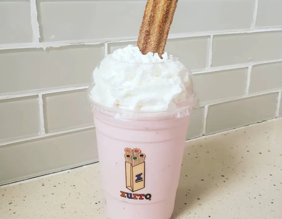 Churro Milkshake includes a whole Churro.