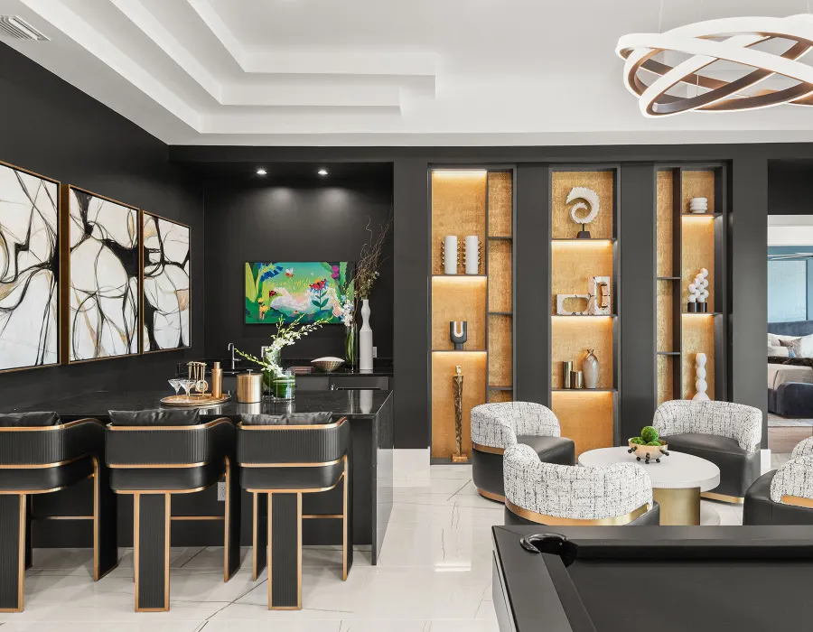 Elegant interiors at Magical Vacation Homes in Reunion Resort create the perfect setting for a luxury getaway.