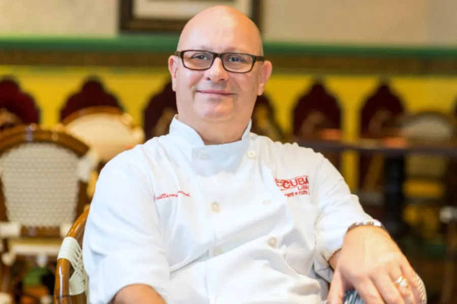 TWO-TIME JAMES BEARD AWARD-WINNER
BEST CHEF, MID-ATLANTIC REGION
BEST SINGLE SUBJECT COOKBOOK

 Two-Time James Beard Award-Winning Chef Guillermo Pernot’s menus at Cuba Libre feature authentic Cuban entrees like Ropa Vieja, Churrasco, Seafood Paella and Arroz con Pollo, as well as more contemporary items on the Latin Grill menu, Plato Gaucho mixed grill or the Vacio Steak Argentino.