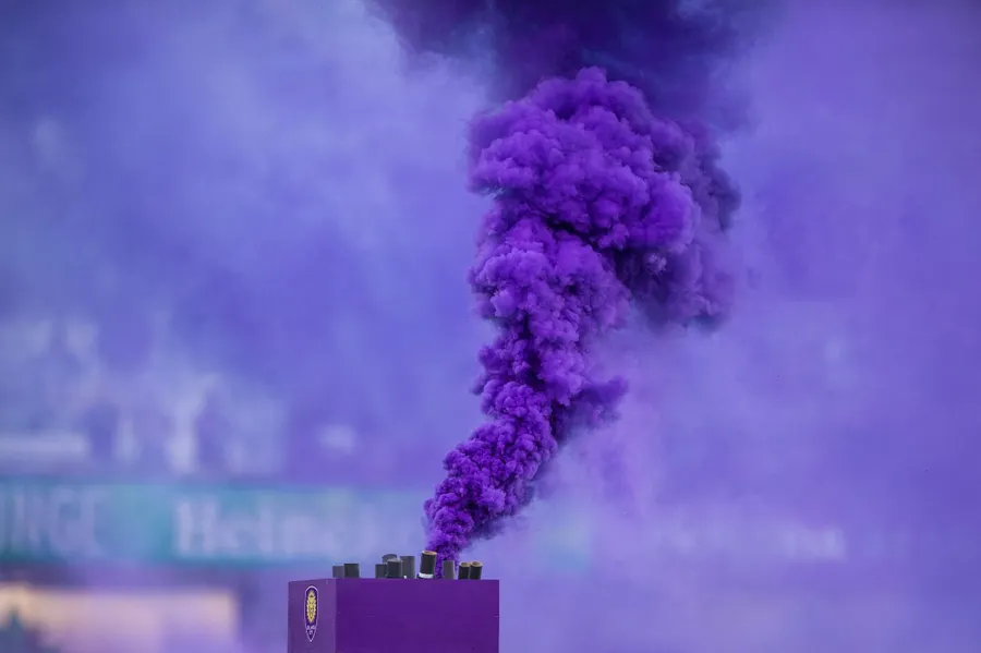 Purple smoke