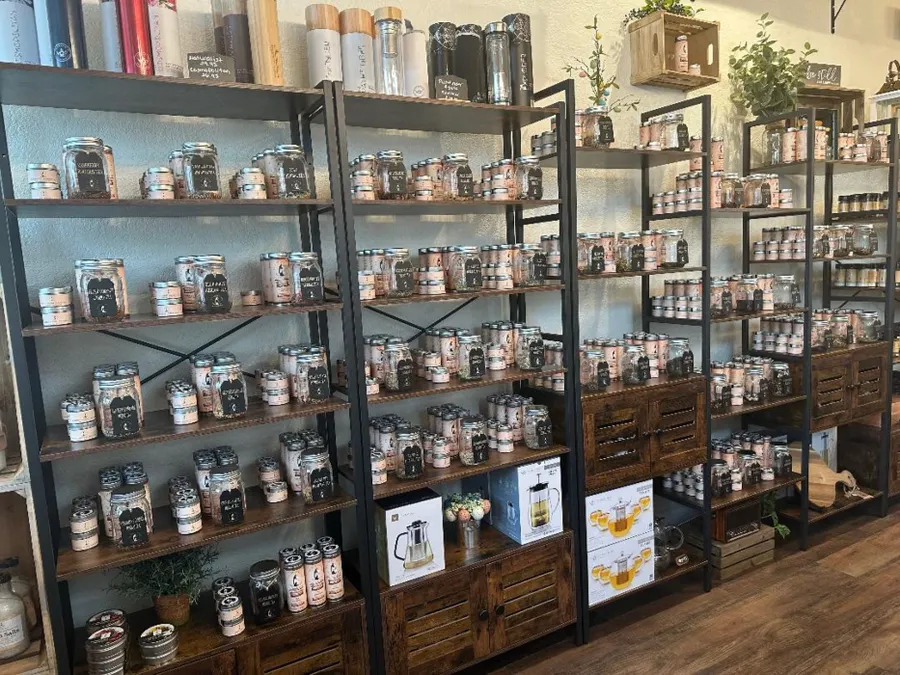 Over 50 Different Teas and 50 Different Spices to choose from!